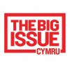 Logo, red text on white background with a red border, saying "The Big Issue Cymru".